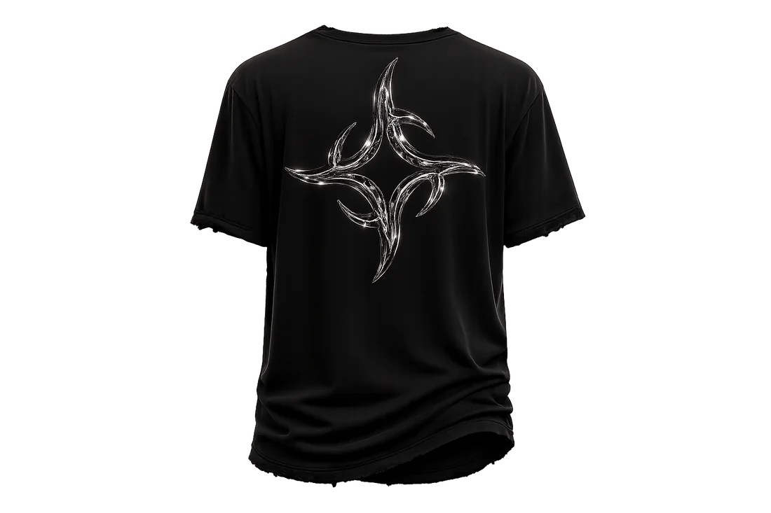 Chrome Star Distressed Tee