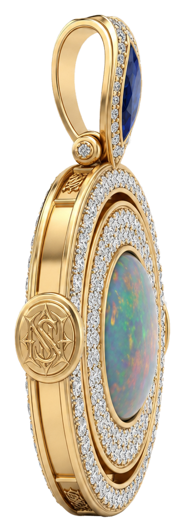 Hero spinner side view pendant by Nate Savard